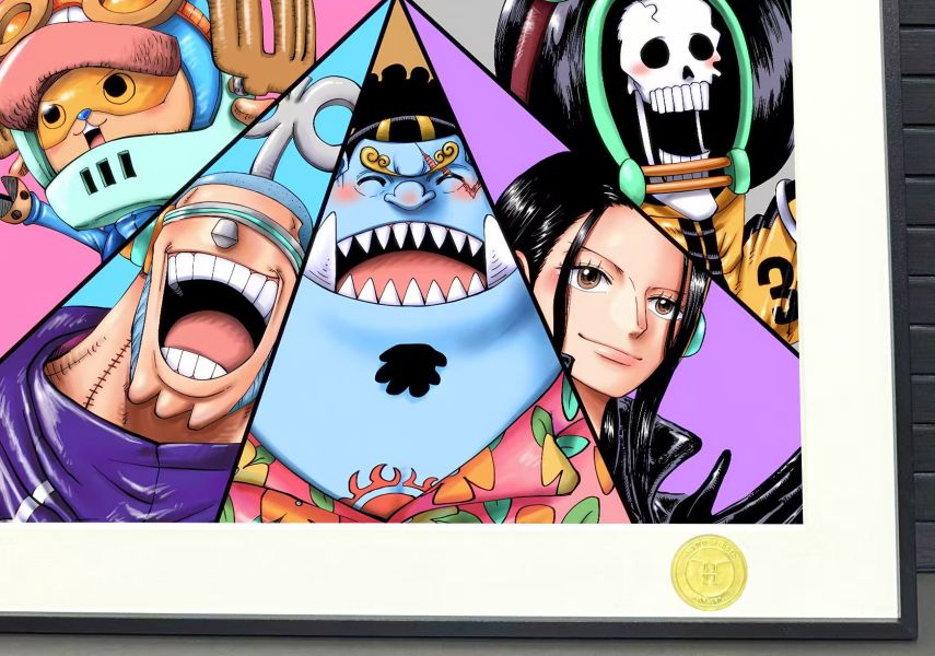 H2工作室 《草帽團》海賊王魯夫索隆香吉士娜美喬巴裝飾畫 
