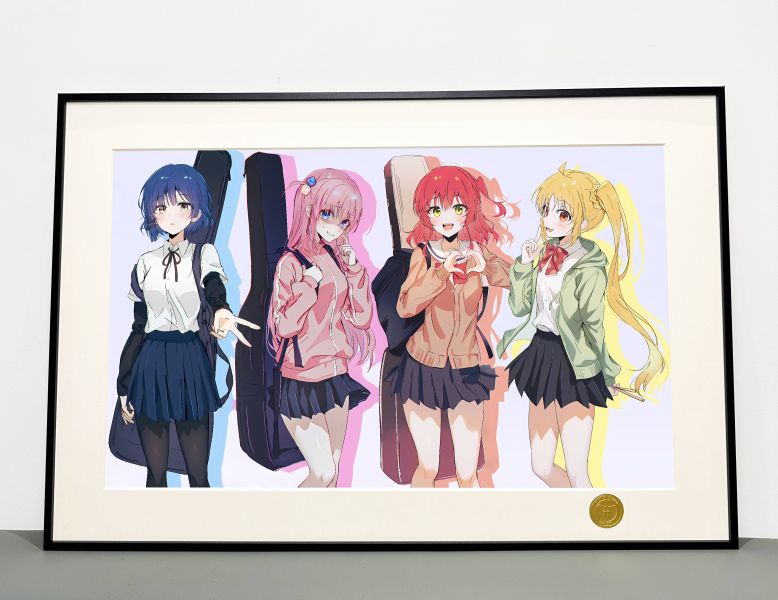 H2工作室 《孤獨搖滾》後藤獨山田涼伊地知虹夏喜多鬱代裝飾畫 