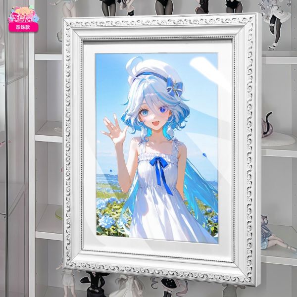 阿喵畫社 花海芙寧娜 珍珠款館藏級精裱畫 