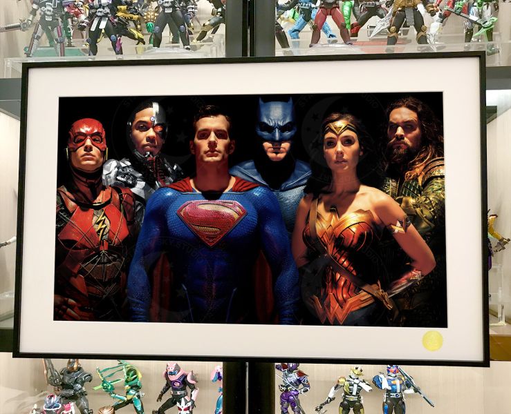 星空《正義聯盟》超人蝙蝠俠神奇女俠海王閃電俠裝飾畫 