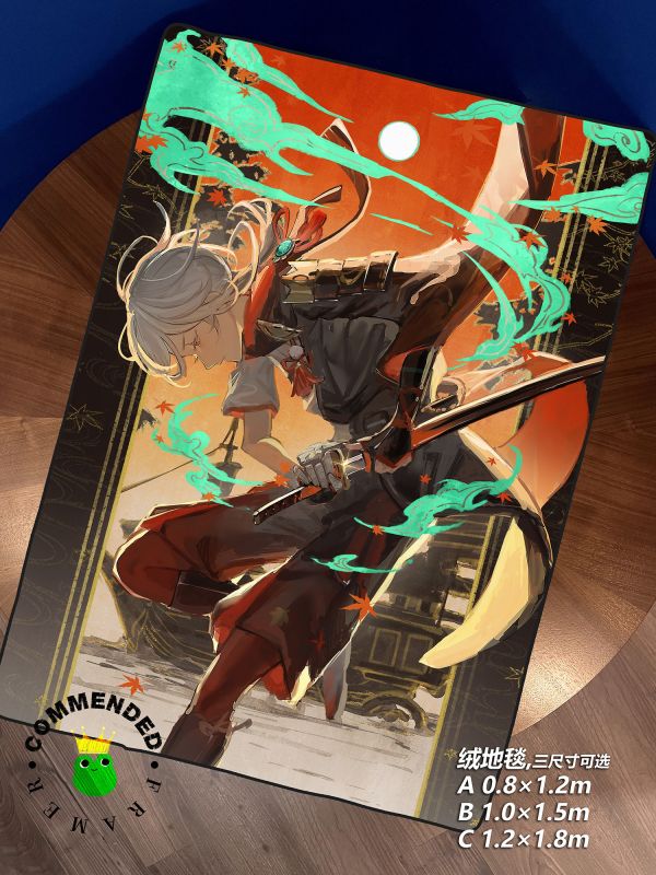 皇呱《浪人武士楓原萬葉》原神米哈遊裝飾畫 