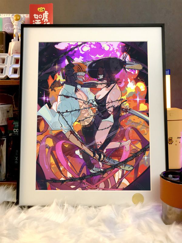 星空《bomb love》電鋸人蕾塞篇裝飾畫 
