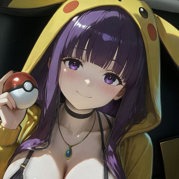 黑白畫映B&W Studio Pikachu Girls系列 第六彈 費倫 立體裝飾畫 