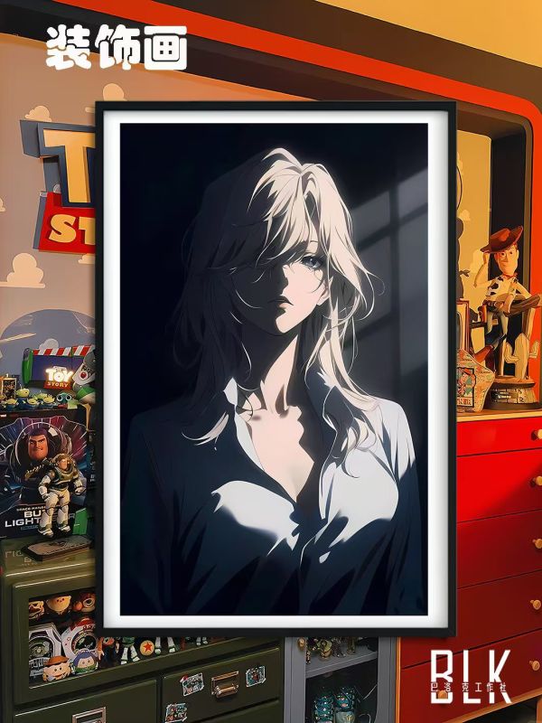 巴洛克 貝爾摩得貝姐名偵探柯南黑衣組織動漫裝飾畫/亞克力冰箱貼 