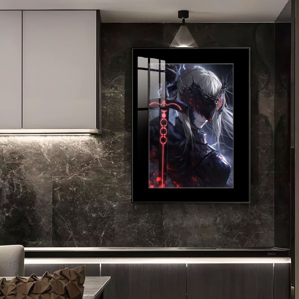 JUZI橘子工作室 暗黑形態 黑化亞瑟王saber裝飾畫 