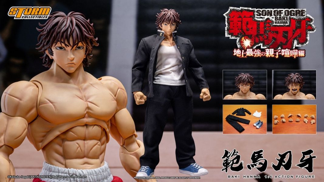 正版授權 Storm Toys 1/6 漫畫刃牙系列 BAKI HANMA 範馬刃牙 可動人偶 