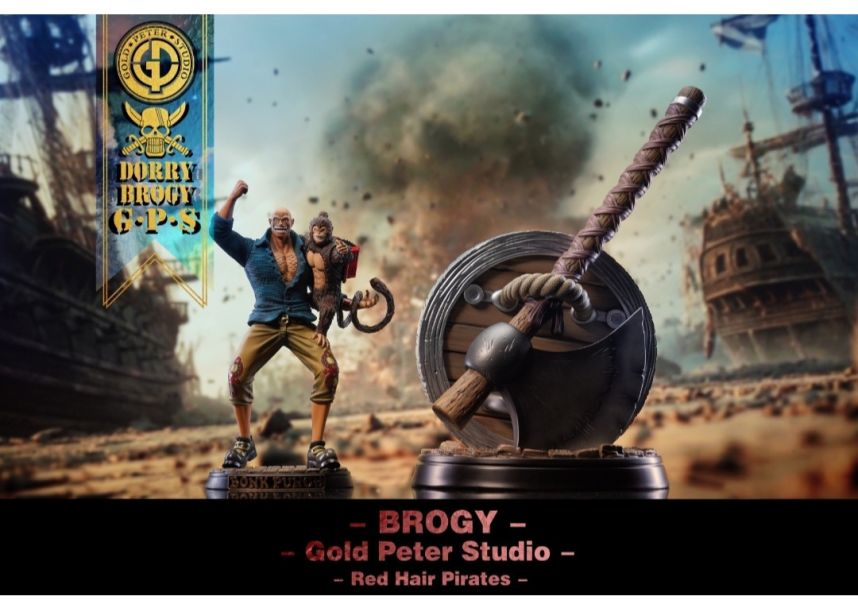 GP（GOLD PETER） 四皇團紅髮海賊團第七款&第八款-青鬼東利&紅鬼布洛基 