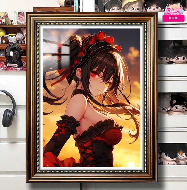 阿喵畫社 黃昏時崎狂三超清裝飾畫 