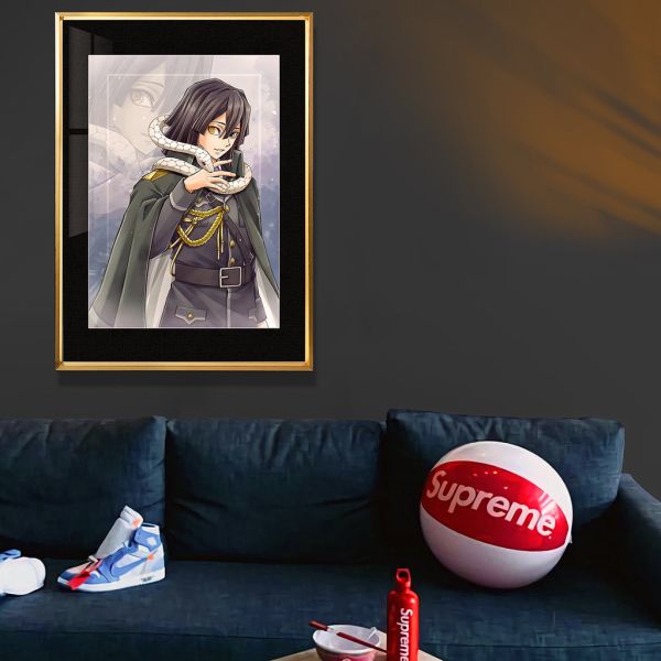 千鳥社《軍裝小芭內》鬼滅之刃無限城蛇柱午睡毯地毯裝飾畫 