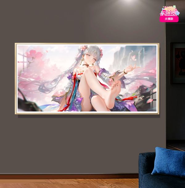 阿喵畫社 山花語今汐高清裝飾畫 