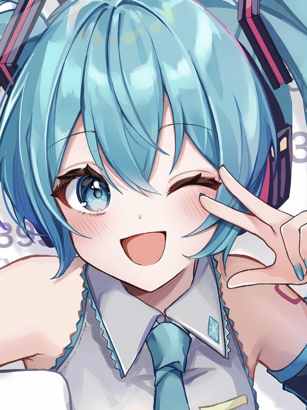 星空《可愛初音》初音未來Miku裝飾畫 