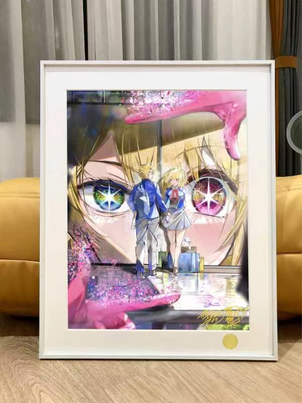 星空《星野阿庫亞露比》星野愛我推的孩子瑠美衣愛久愛海裝飾畫 
