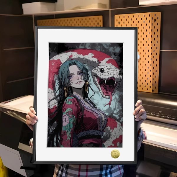 皇呱 《蛇姬女帝》海賊王致命的誘惑波雅·漢庫克裝飾畫 