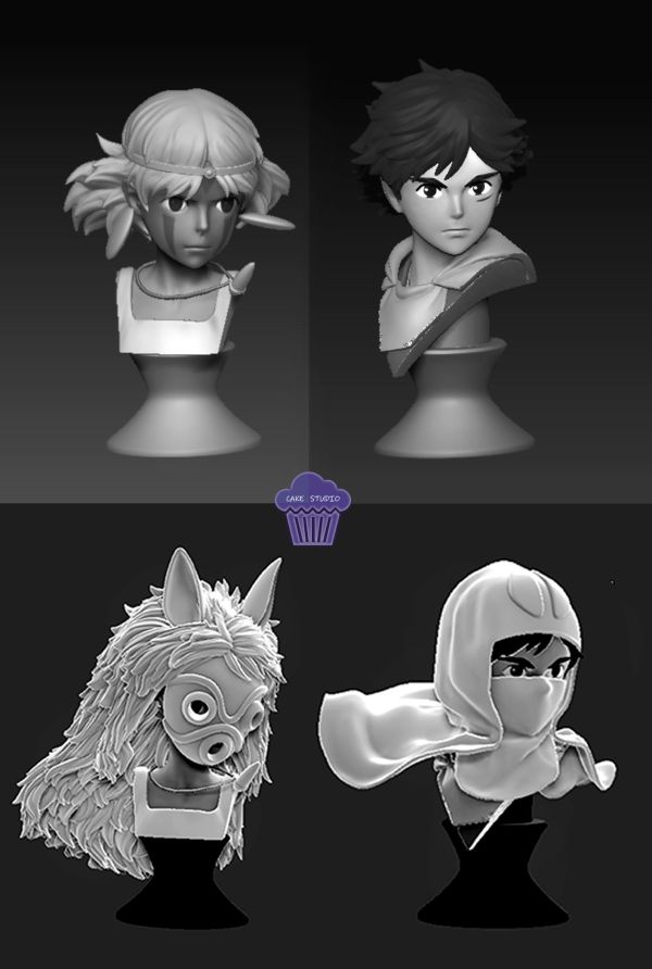 Cake-Stuido 宮崎駿小比例共鳴001 幽靈公主 