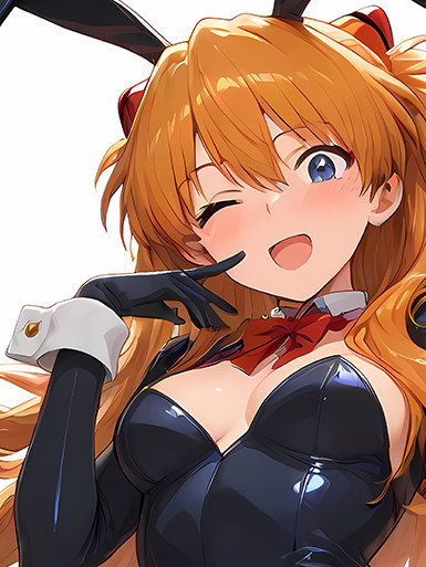 巴洛克《兔女郎明日香》新世紀福音戰士裝飾畫 