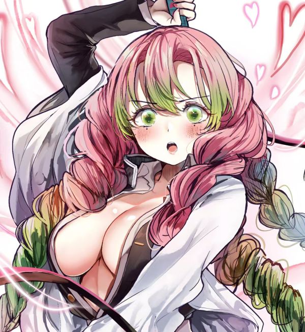 H2工作室 《甘露寺蜜璃》鬼滅之刃戀柱鬼殺隊裝飾畫 