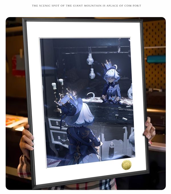 皇呱《孤獨末任水神》原神芙寧娜裝飾畫 