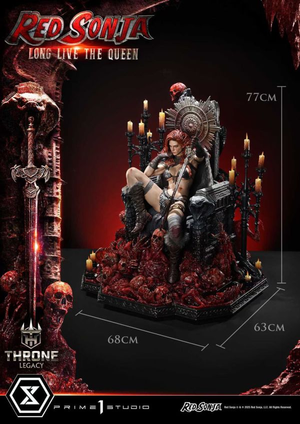 正版授權 Prime 1 Statue 1/3 傳世王座 女王神劍 紅髮索尼婭 女王萬歲 