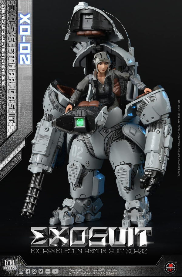 Soldier Story 1/18 EXO 外骨骼裝甲服XO-02 可動收藏人偶 