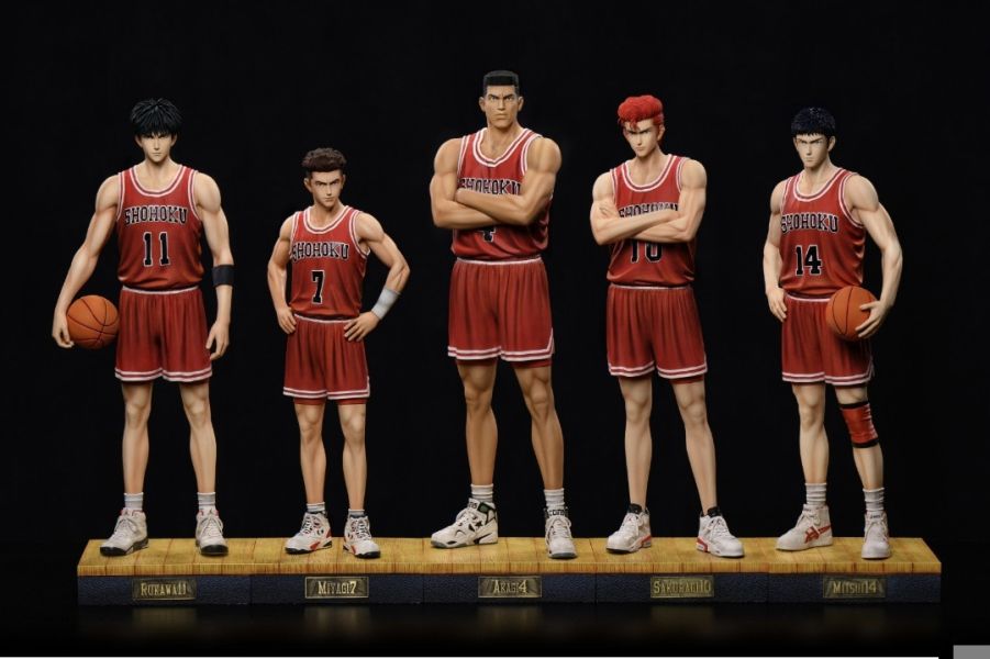 夢幻工作室 灌籃五虎站姿場景雕像 