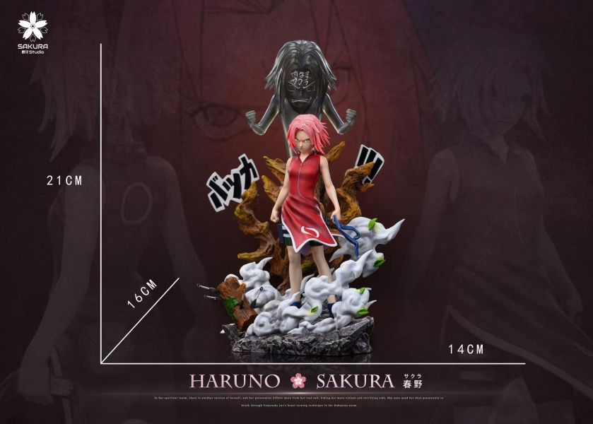 櫻花 studio 火影輕雕像共鳴系列第十二彈春野櫻&第十三彈犬塚牙 