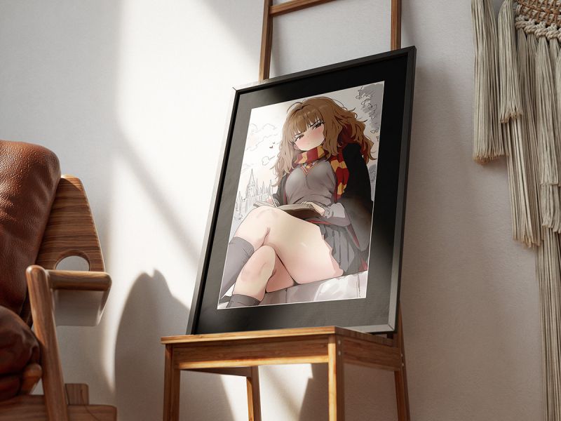 千鳥社《赫敏單人》霍格沃茲魔法午睡毯地毯裝飾畫 