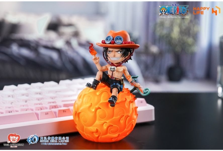 正版授權 HAPPY LIFE《航海王》惡魔果實系列 艾斯聲控小夜燈 