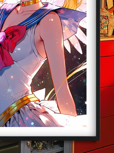 巴洛克 《閃光美少女》戰士水兵月月野兔Sailor Moon裝飾畫 