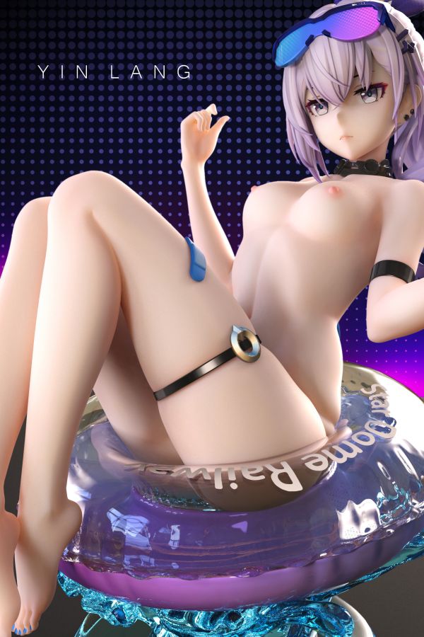 【補款】LoveHolic×阿爾塔 銀狼泳裝塗裝完成品 雙比例 