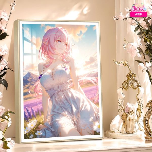 阿喵畫社 花海 愛莉希雅裝飾畫 