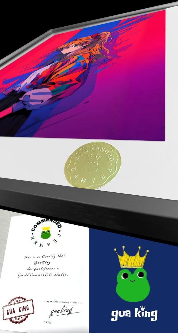 皇呱 《凌波麗&明日香》EVA緋紅單人照裝飾畫 