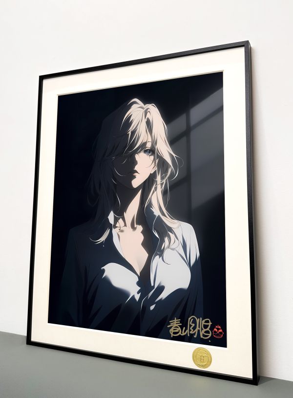 H2工作室 《貝爾摩德》苦艾酒貝姐名偵探柯南裝飾畫 