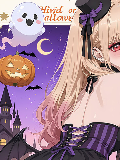 巴洛克《萬聖節喜多川》海夢更衣人偶墜入愛河裝飾畫冰箱貼 