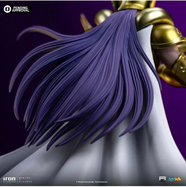 正版授權 Iron Studios 1/10 聖鬥士星矢 十二黃金 白羊座 穆 雕像 