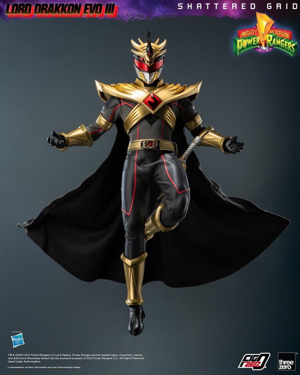 正版授權 Threezero 1/6 新恐龍戰隊 破碎網格 龍帝 三階 