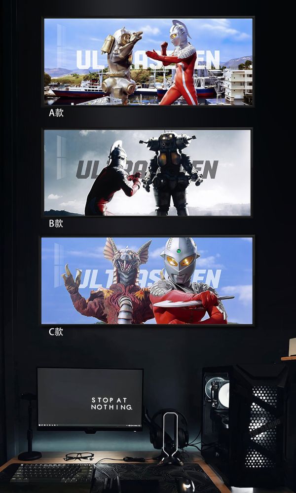 千鳥社《賽文奧特曼》UltraSeven金古橋加莫斯鼠標墊裝飾畫 