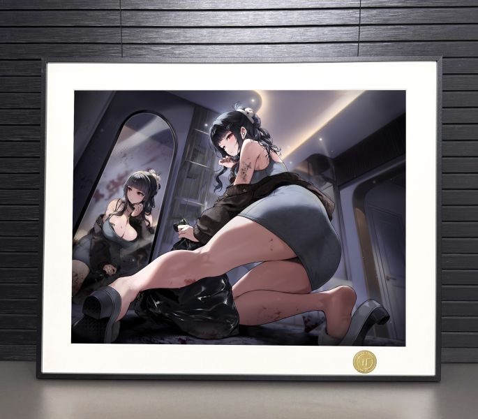 H2工作室 《D:殺手妻子》勝利女神妮姬Nikke裝飾畫 