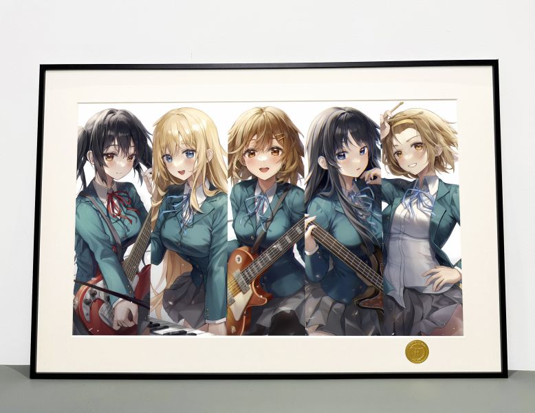 H2工作室 《輕音少女》K-ON!!平澤唯秋山澪田井中律裝飾畫 
