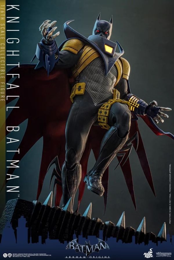 正版授權 HOTTOYS HT 1/6 VGM74《蝙蝠俠：阿卡姆起源》 騎士隕落蝙蝠俠 可動 