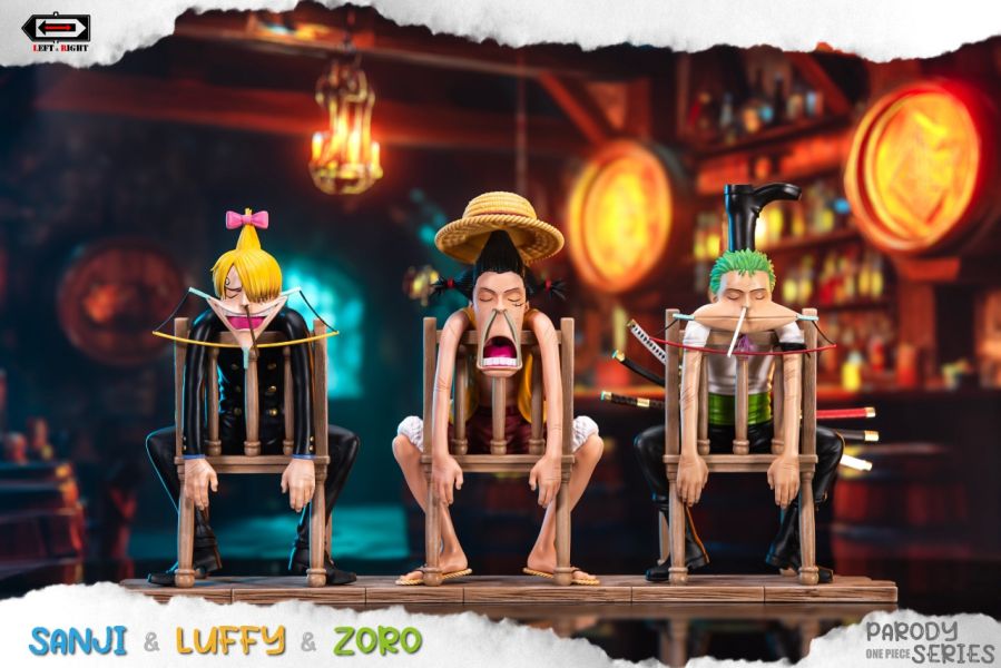 LEFT & RIGHT Studio 左右工作室 海賊王名場面系列第一彈-草帽團坐姿三戰力 