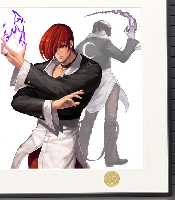 H2工作室《八神草薙京》拳皇KOF八神庵街機格鬥之王裝飾畫 