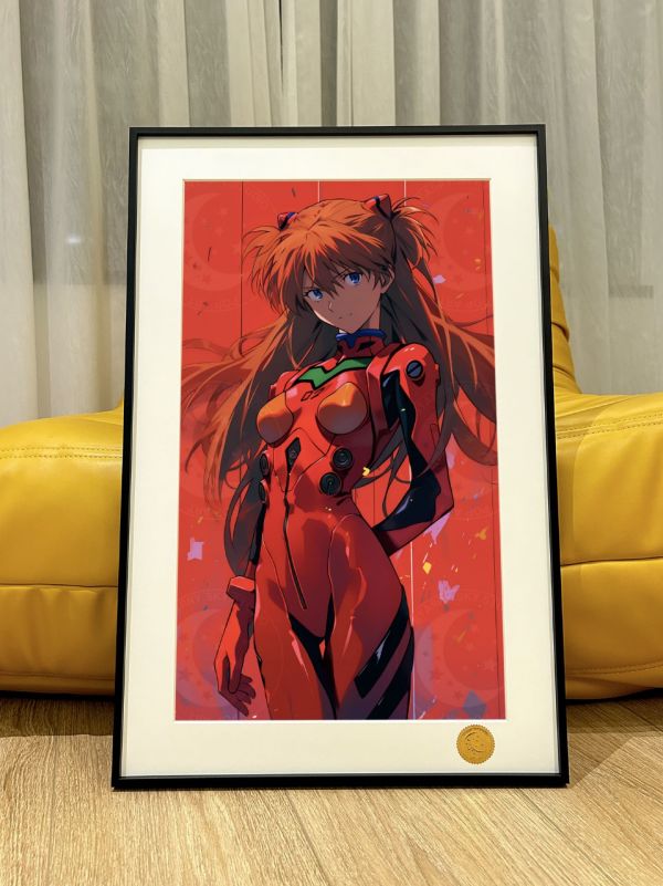 星空 《紅色明日香》新世紀福音戰士EVA初號機動漫二次元裝飾畫 