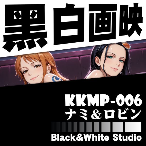 黑白畫映 B&W Studio 娜美&羅賓 立體裝飾畫 