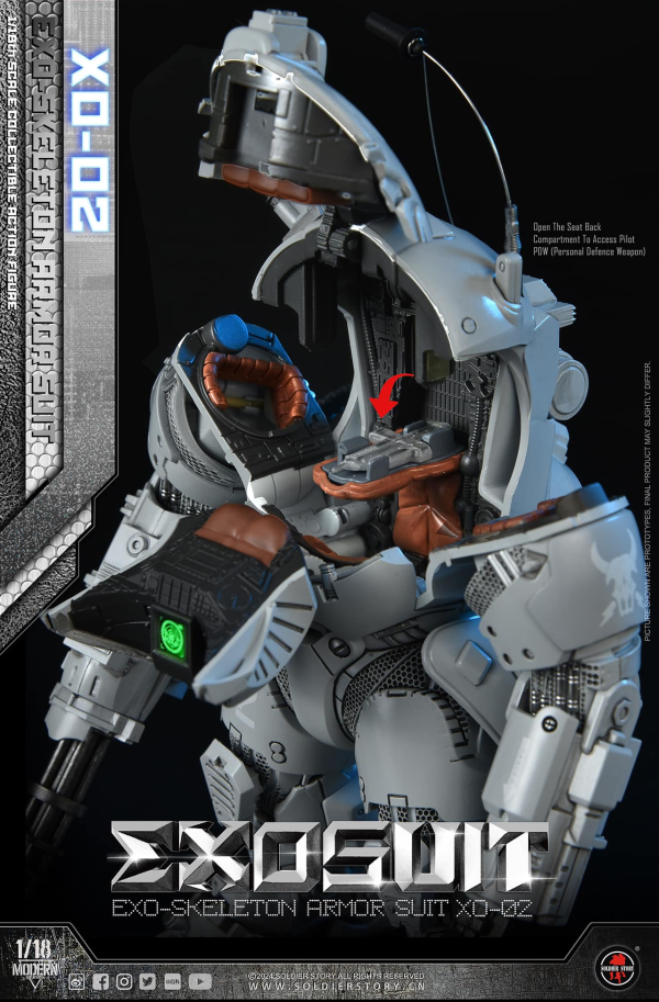 Soldier Story 1/18 EXO 外骨骼裝甲服XO-02 可動收藏人偶 