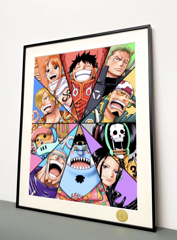 H2工作室 《草帽團》海賊王魯夫索隆香吉士娜美喬巴裝飾畫 