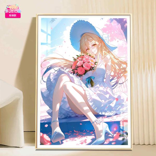 阿喵畫社 花海結城明日奈裝飾畫 