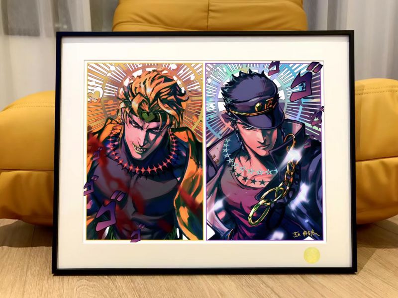 星空《jojo vs dio》jojo的奇妙冒險承太郎迪奧裝飾畫 