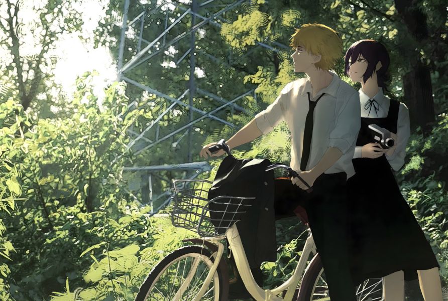 H2工作室《出遊蕾塞電次》電鋸人鏈鋸人波姆鏈鋸魔人裝飾畫 