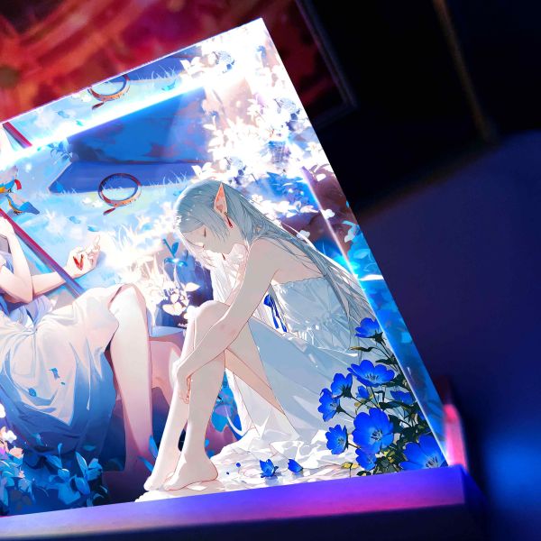 阿喵畫社 花海芙莉蓮 發光卡磚 