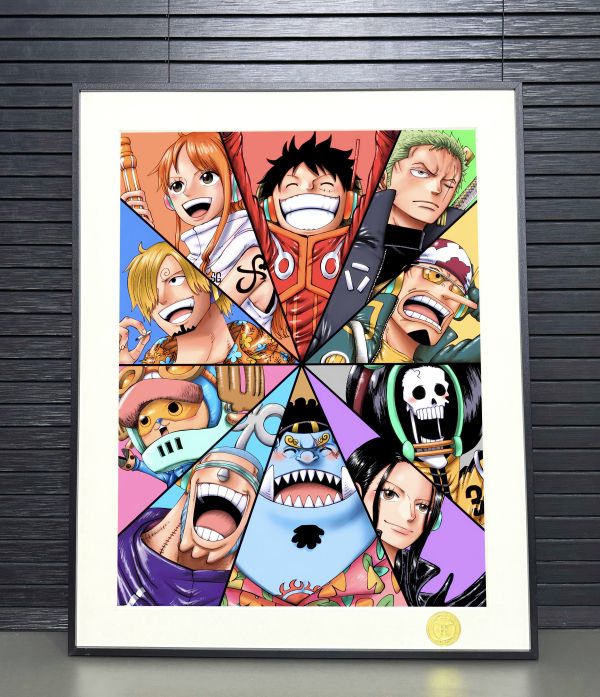 H2工作室 《草帽團》海賊王魯夫索隆香吉士娜美喬巴裝飾畫 